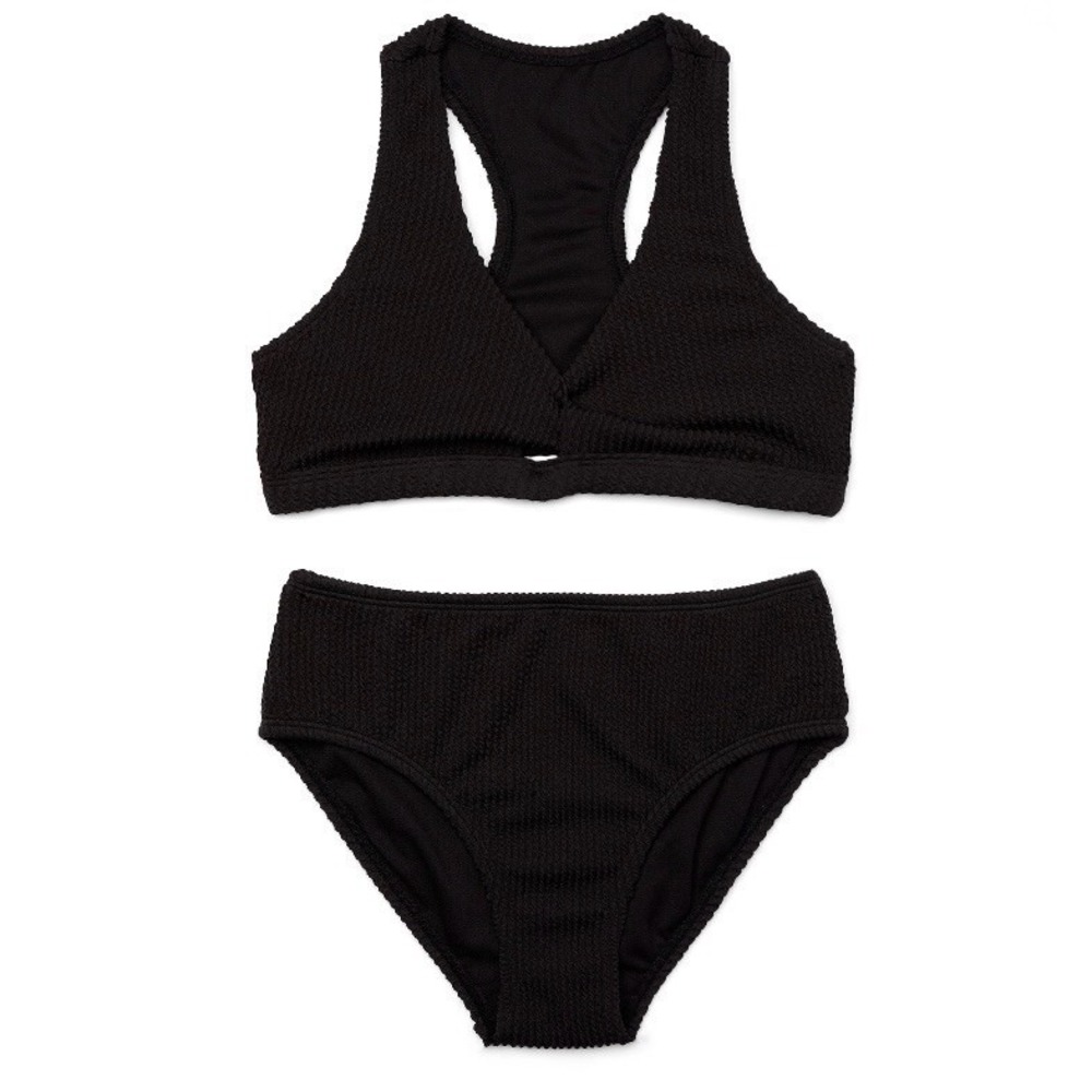 Wonder Nation Girls Two Piece Popcorn Twist Bikini Set XS 4-5 New with Tags Nice